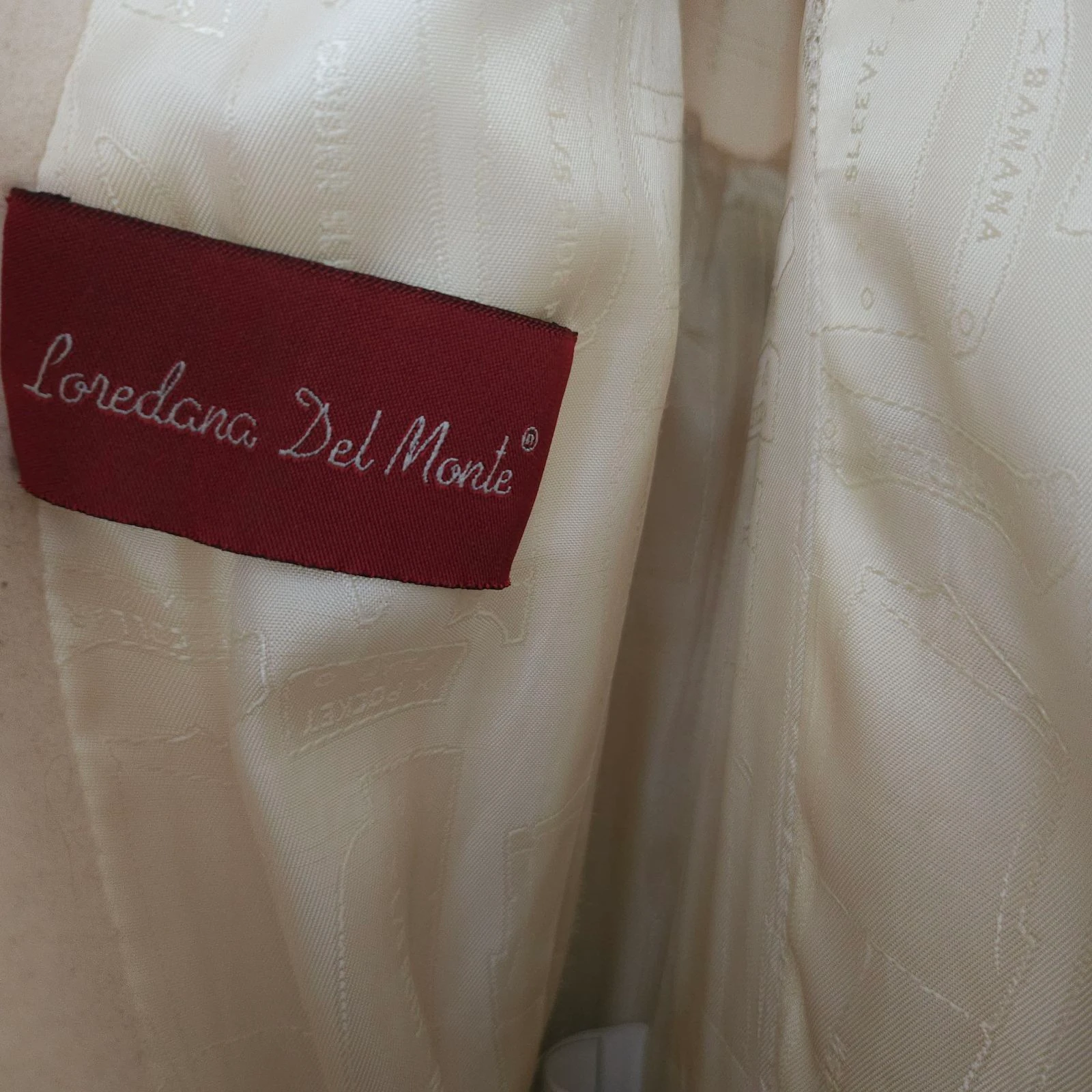 Loredana Del Monte 100% mérinos casaco creme longo – photo 5